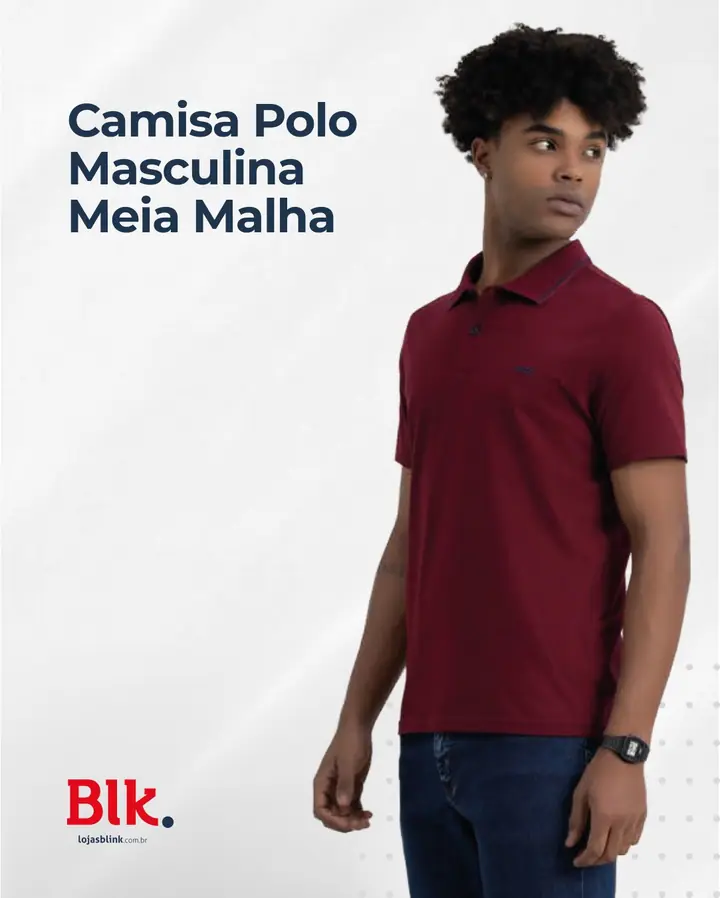 Gola retilínea que não escorre. Logo bordado que não descasca. Algodão responsável que veste melhor e dura mais. É o tipo de 