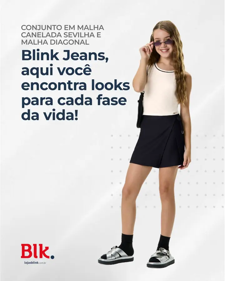 Neste Dia das Crianças, a Blink Jeans traz uma seleção de looks Lunender para meninas que gostam de se vestir com atitude, co